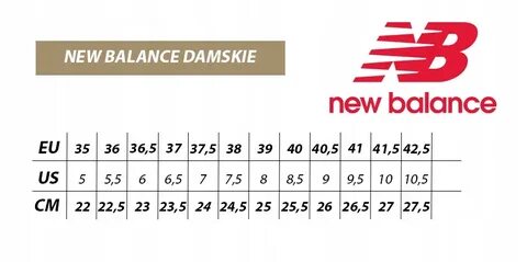 Размеры кроссовок new balance