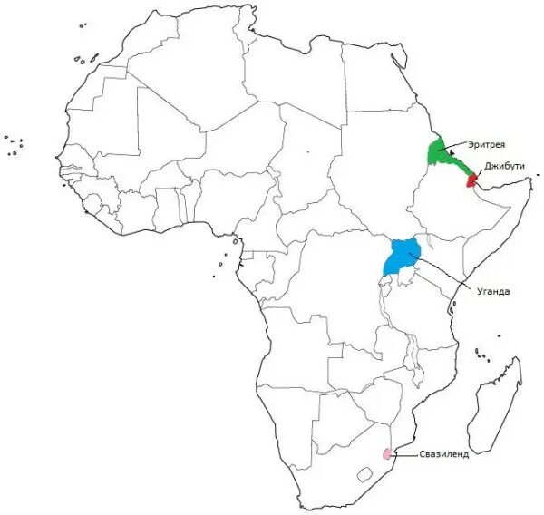 Свазиленд на карте. Эритрея на карте Африки. Государство Эритрея на карте. Эритрея Страна на карте Африки. Эфиопия и Эритрея на карте Африки.