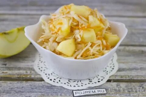 Квашеная капуста с яблоками рецепт