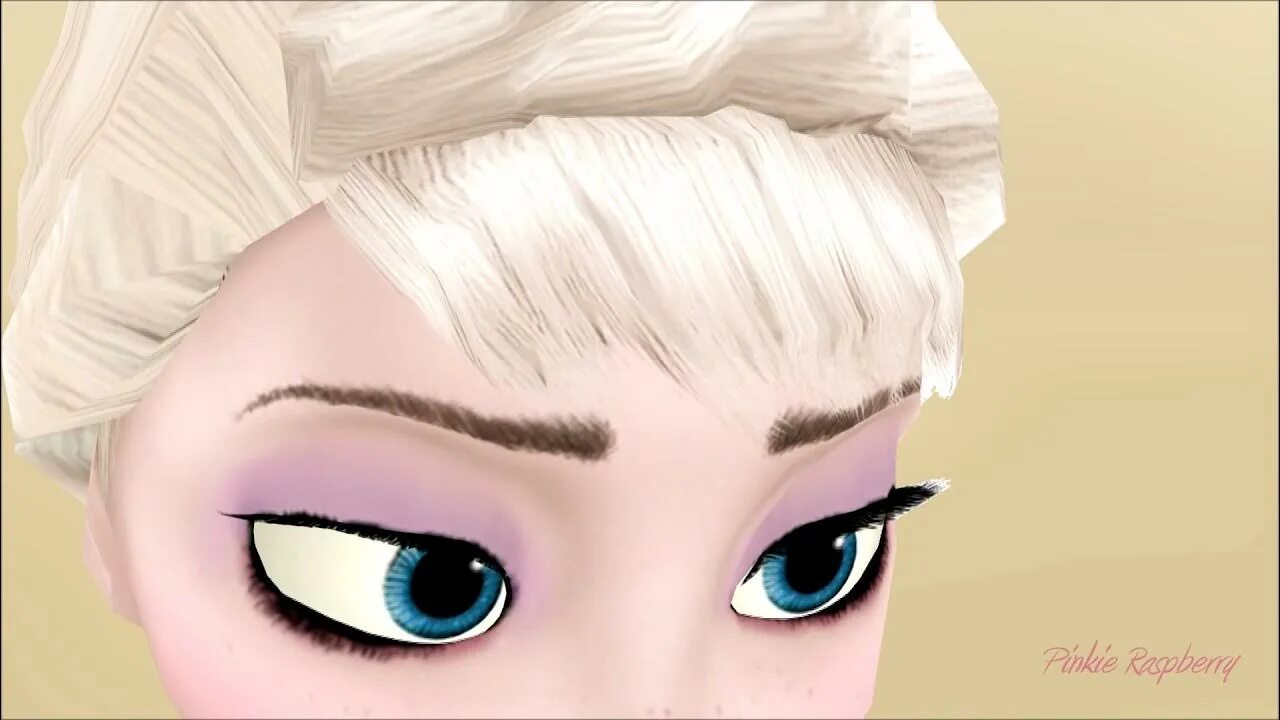 MMD Elsa and Anna. Elsa Frozen MMD r18. Eye scene