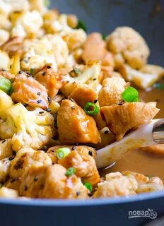 Куриная грудка запеченная с цветной капустой