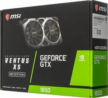 Msi gtx 1650 d6 ventus xs ocv3