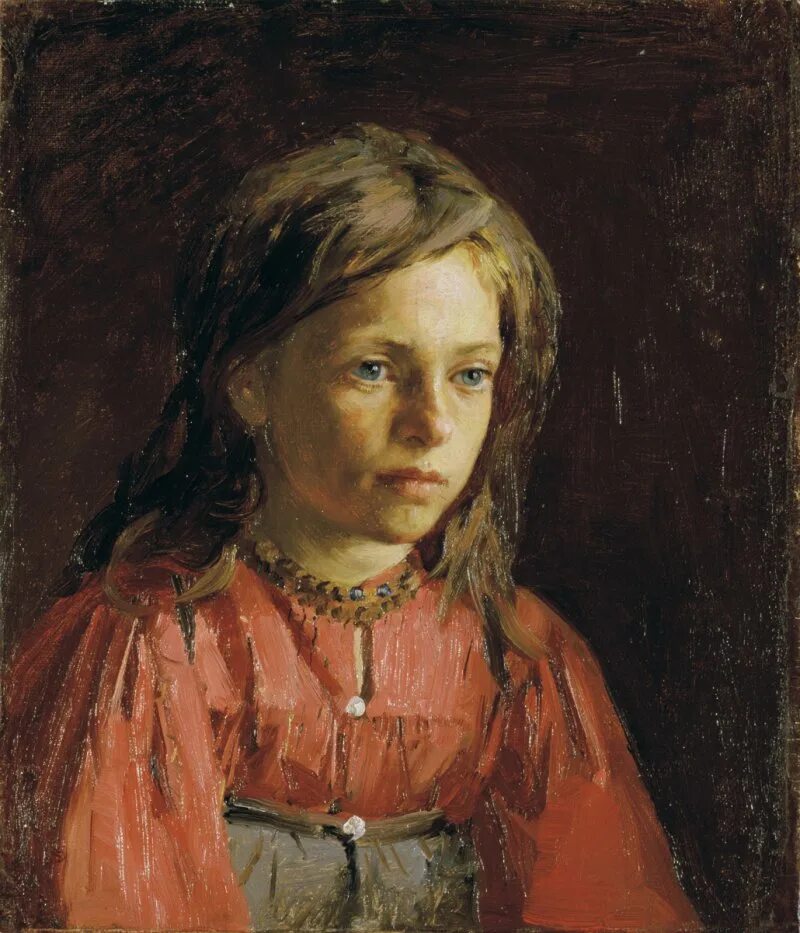 Крестьянская девочка. «крестьянская девочка с прутиком», 1881. малявин художник.
