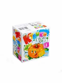 Кубики овощи и фрукты