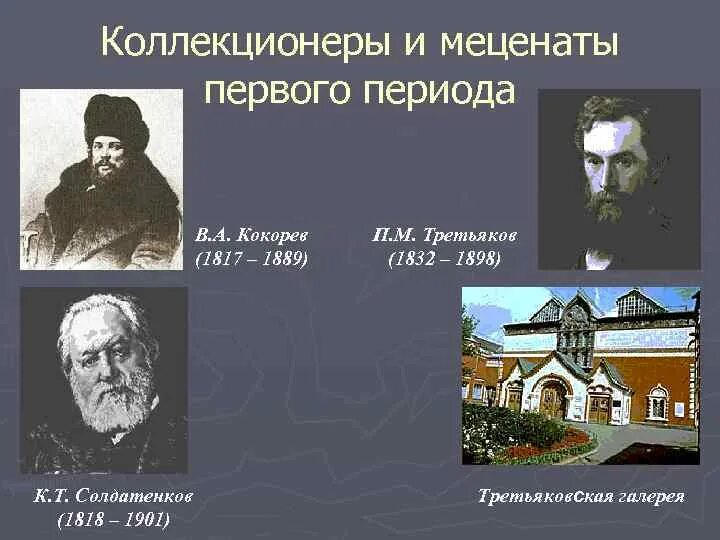 Меценат науки. Меценаты и коллекционеры. Меценаты второй половины 19 века в России.