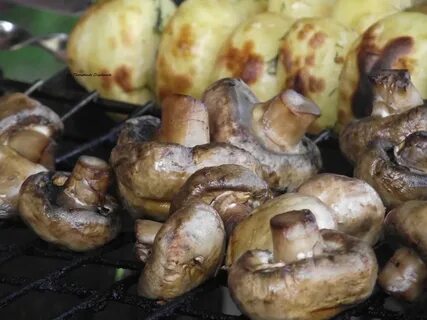 Как замариновать шампиньоны для жарки на костре