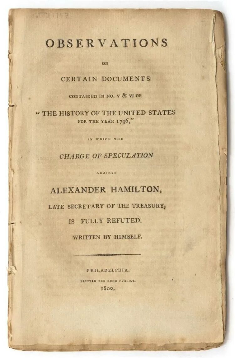 Памфлет читать. The reynolds pamphlet. памфлет гамильтона. памфлет картинки для презентации.