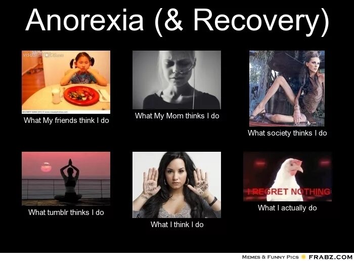 My friend thinks that. Мем recover. Анорексия рекавери форум.