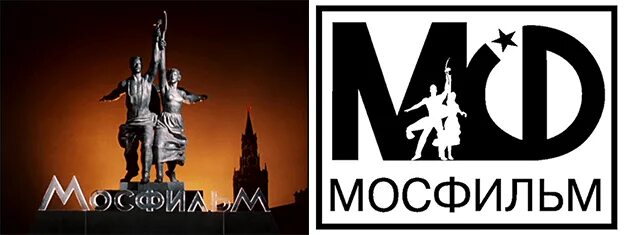 Мосфильм ютуб. Мосфильм логотип. Эмблема киностудии Мосфильм. Логотип киноконцерна Мосфильм. Эмблема Мосфильма рабочий и колхозница.