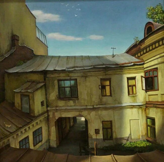Питерские подворотни. Центр дворы санкт-петербург ночь. Московские дворы художника владимира парошина. Питерские подворотни. Арт дворы москвы.