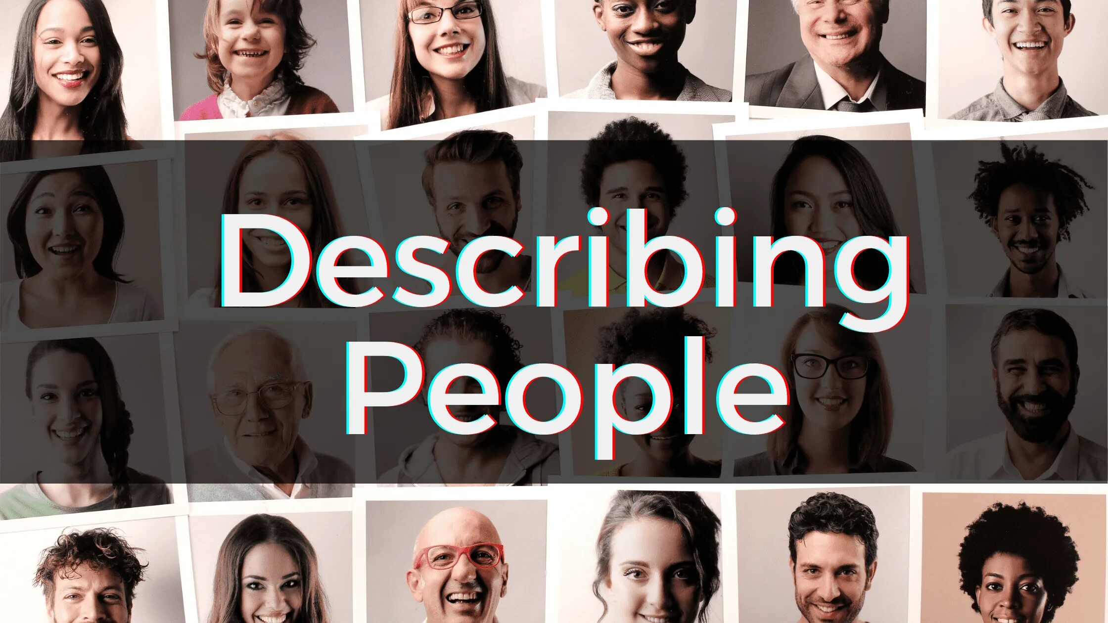 Description people text. Describing people 3