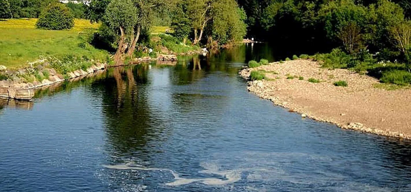Usually in the river