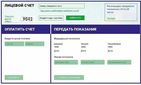 Передать показания света волгодонск тнс