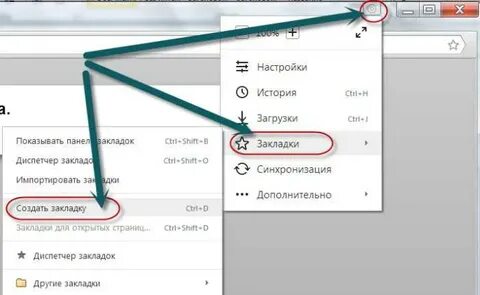 Как сделать строку закладок