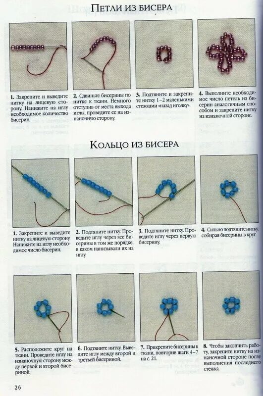 Как сделать нитку бисера. Закрепление нитки в бисероплетении. бисероплетение с иголкой и ниткой. кольца из бисера на нитке схемы. закрепление нити плетение бисер.