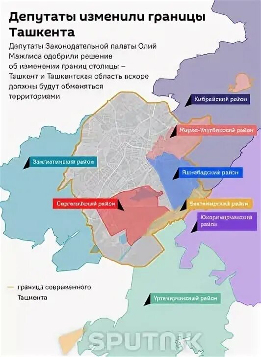 Изменение административных границ. Какие города есть в Узбекистане в 2021.