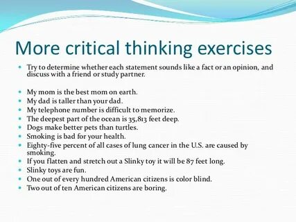 Critical thinking english