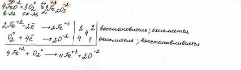 Расставить коэффициенты fe3o4