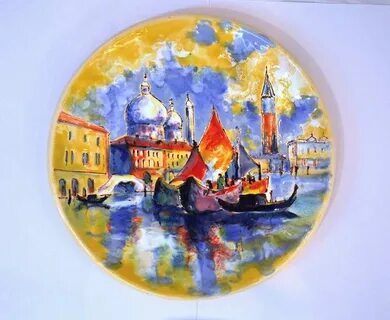 Тарелки с городами