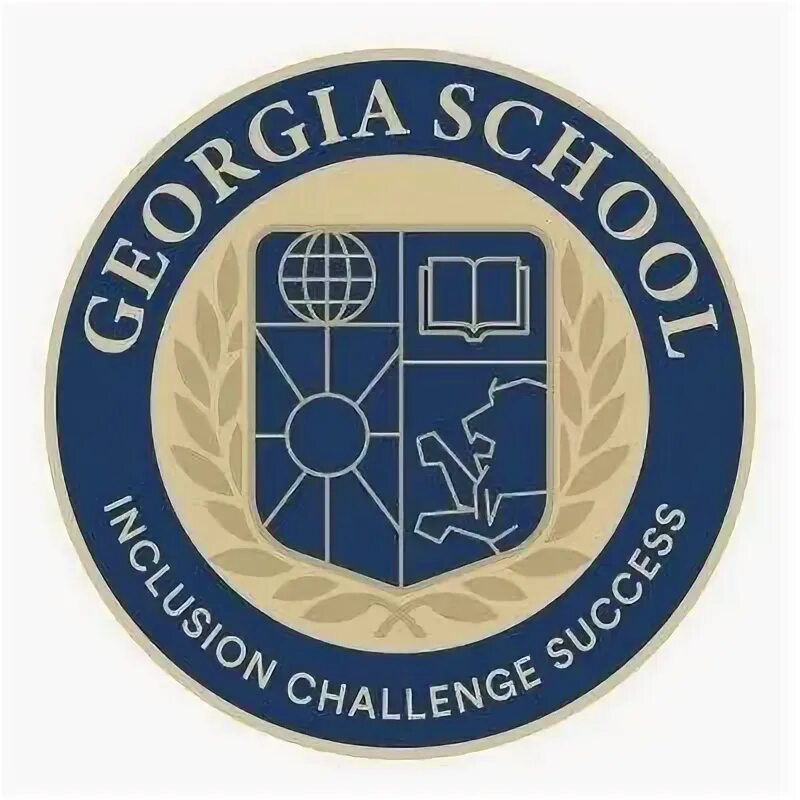 Знак американской школы. International School Georgia. Georgian School. UG Georgia School logo.