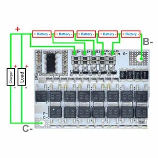 Плата bms 5s для шуруповерта 18