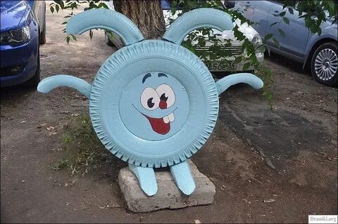 Поделки из шин своими руками для сада