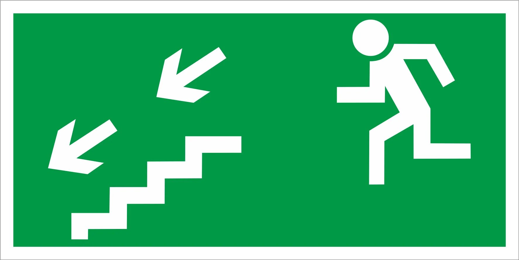 Е14 направление к эвакуационному выходу по лестнице вниз. Направление эвакуации. Знак. Табличка направления эвакуации. Знак эвакуационная лестница. Направление движения к более
