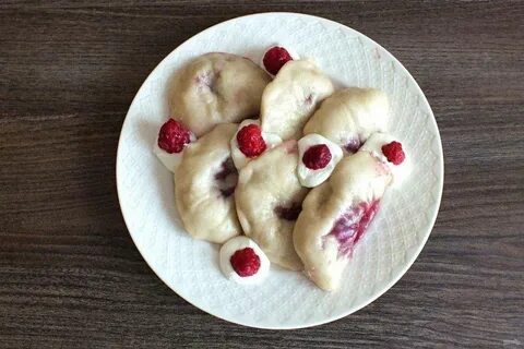 Рецепт вареников с малиной
