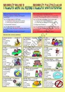 Present simple vs present 1
