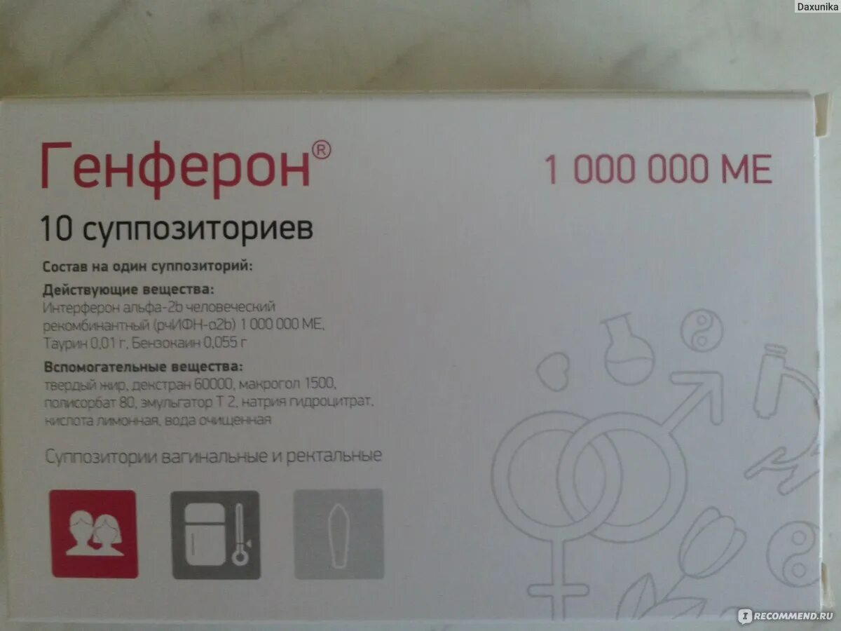 Генферон свечи от чего. Генферон свечи от чего