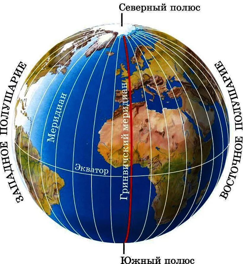 Что такое полюс. Меридиан параллель полюс Экватор на глобусе. Экватор Меридиан параллель. Глобус земли нулевой Меридиан. Глобус модель земли меридианы параллели Экватор.