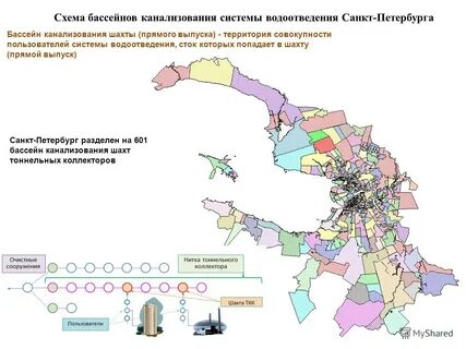 Районы водоканала спб