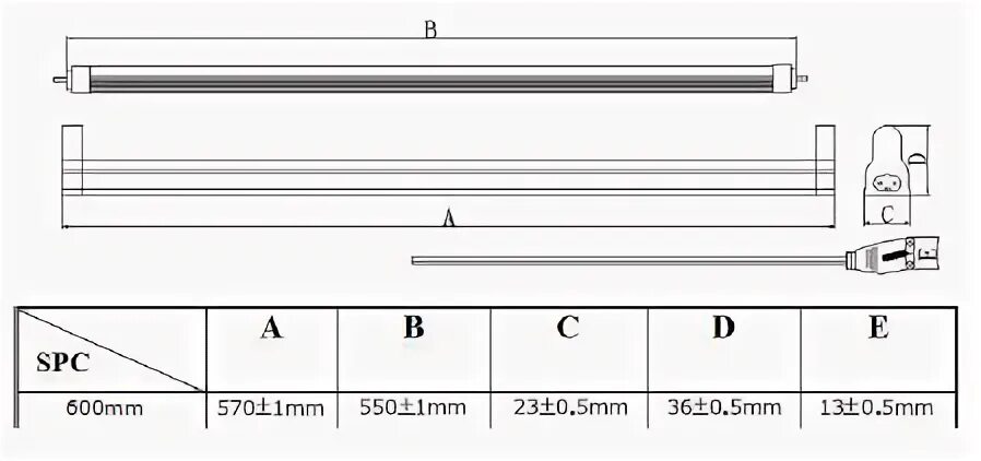 Light size. T5 и t8. t5 28 длина. размер lightin.