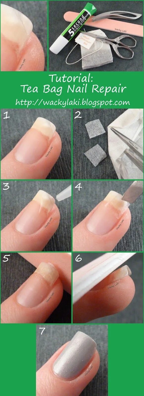Wacky Laki Nail repair, Broken nails, Diy nails