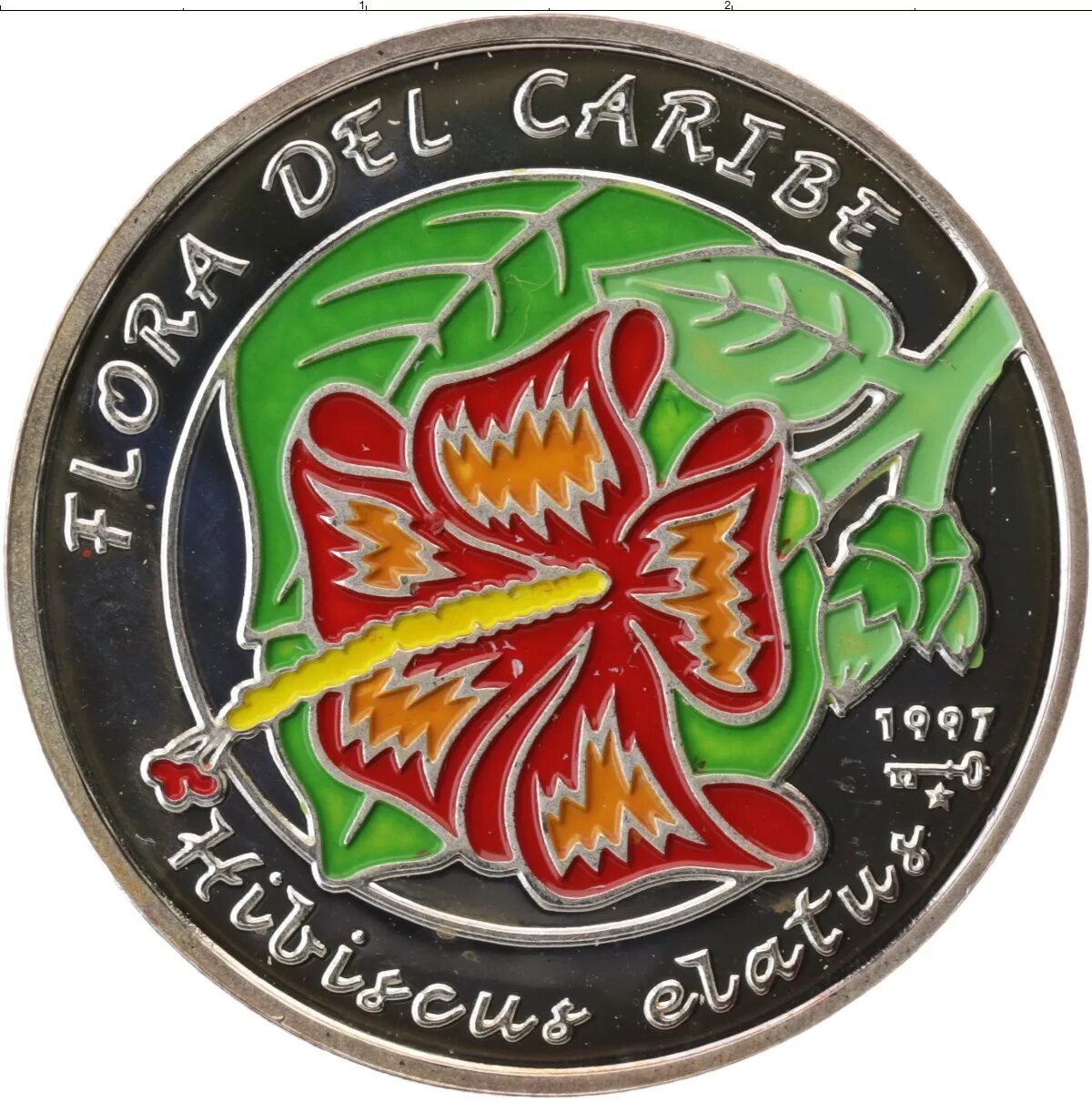 Монета Доминиканы 5 песо 1997. Кубинские монеты. 5 Кубинских песо.