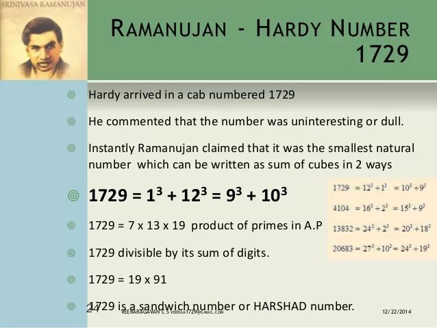 Сриниваса Рамануджан формулы. Число Рамануджана—Харди.. Числа Рамануджана формула. Первые 5 чисел Рамануджана. Харди рамануджана