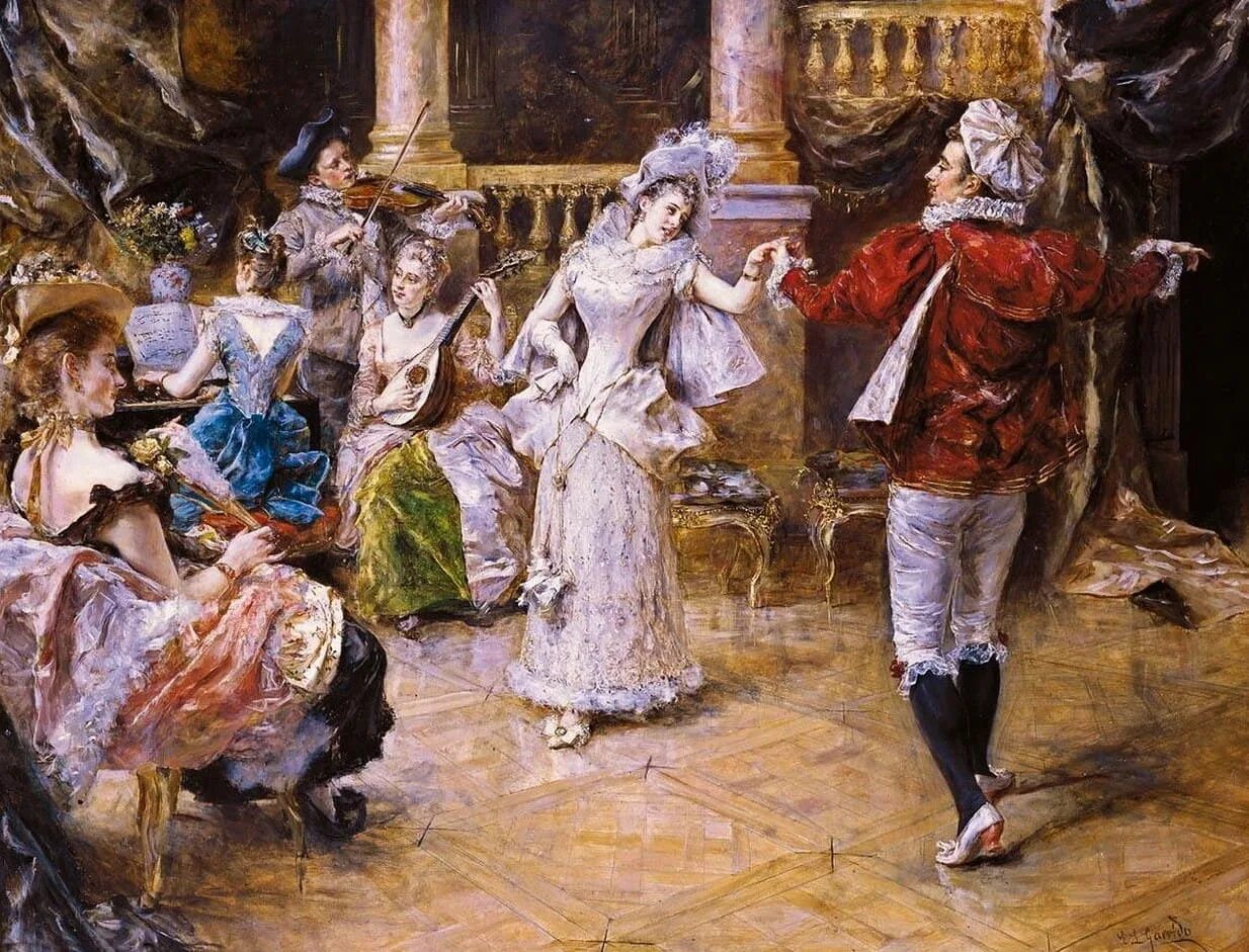 Развлечения в 19 веке. Eduardo Leon Garrido (1856-1906). Испания.