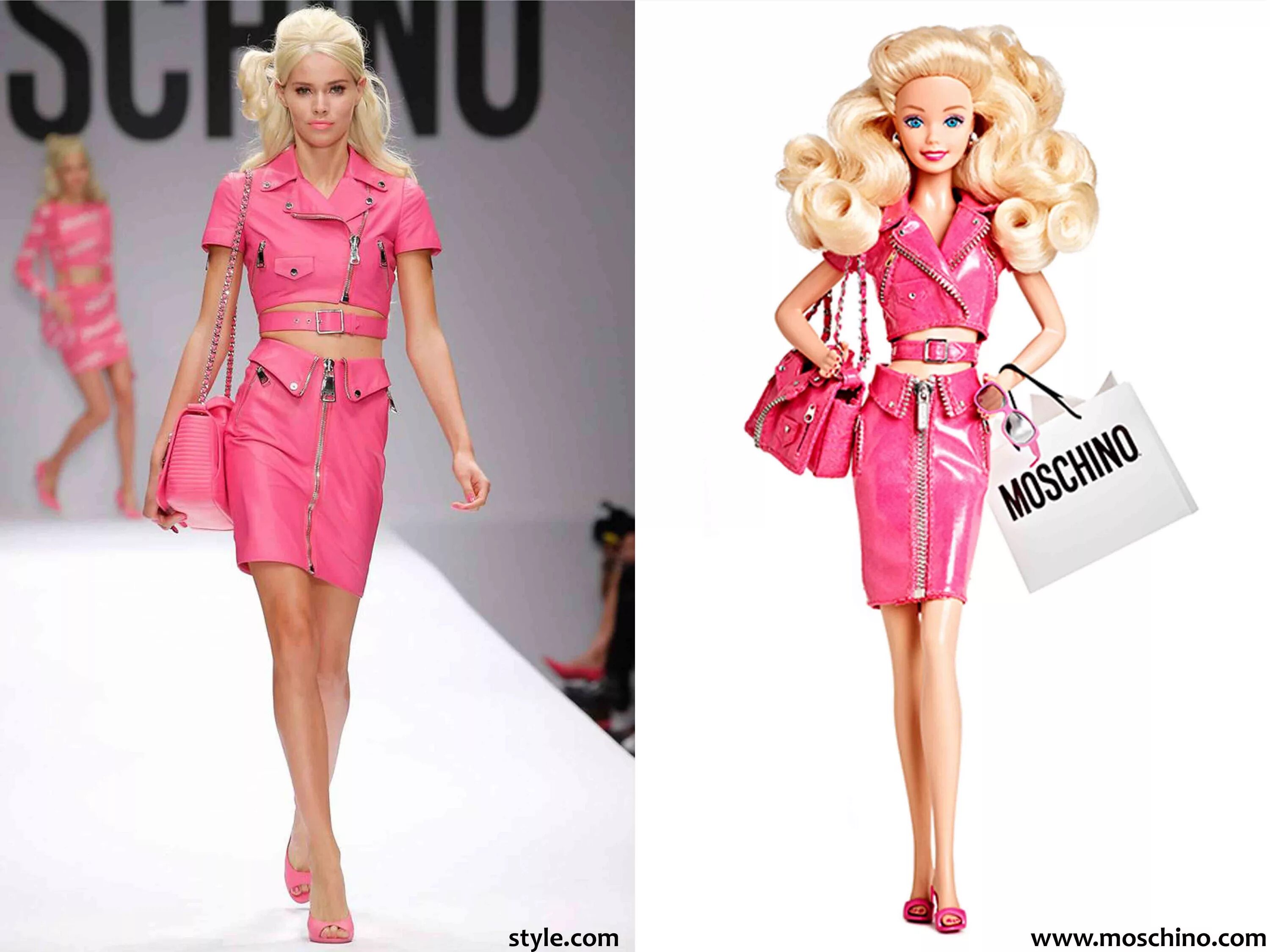Наряд в стиле барби. Куклы барби москино. барби стиль москино. moschino 2015 barbie. москино коллекция барби.