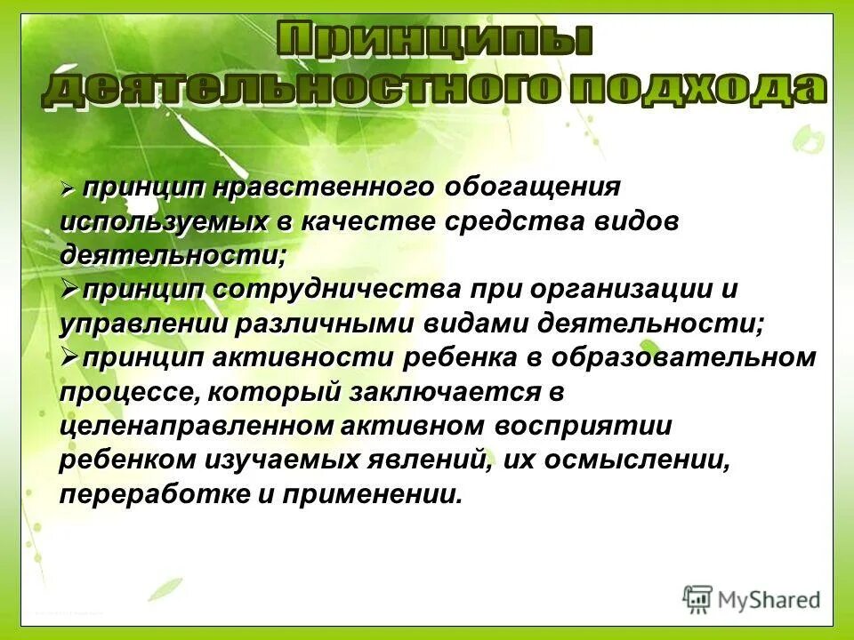 Личностное обогащение. Принцип активности ребенка в деятельности эти. нравственное обогащение. цель остаточного принципа. элементы среды для целью обогащения нравственного опыта.