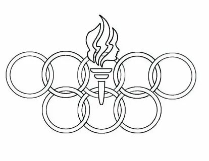 Олимпийские кольца черно белые