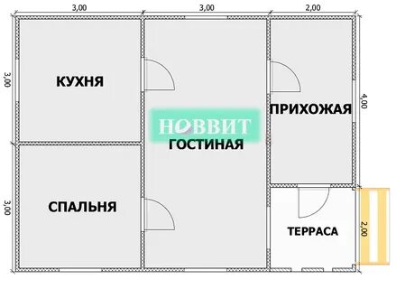 Дом 6х8 одноэтажный
