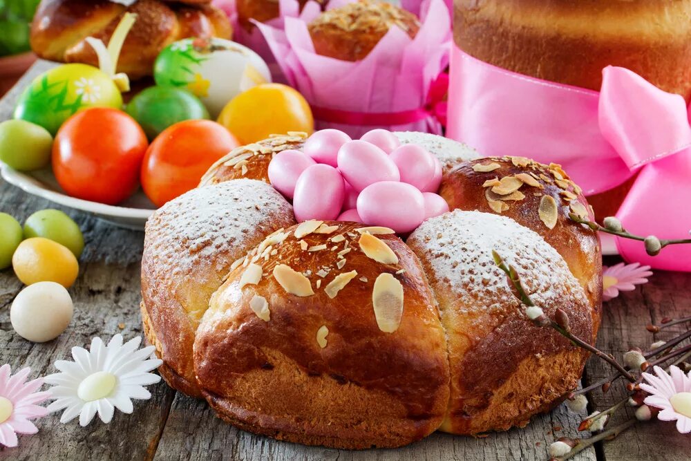 Красивые картинки с куличами и яйцами