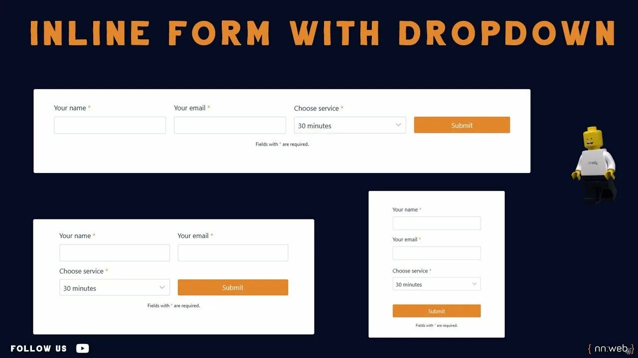 Form inline. Контактная форма. contact form 7 elementor.
