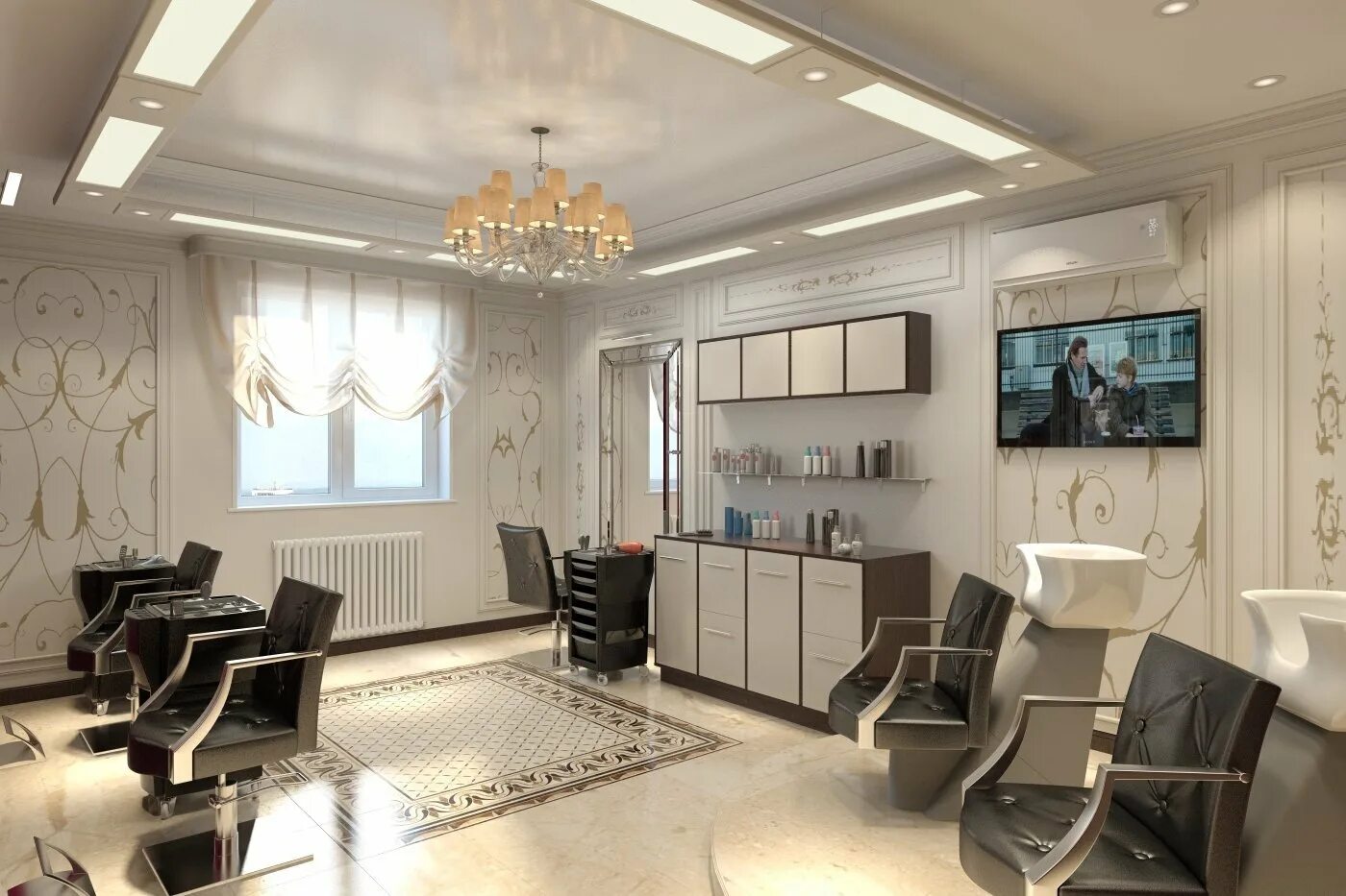 Создание салона красоты. Интерьер парикмахерской. дизайн салона красоты. интерьер парикмахерского зала. парикмахерский зал дизайн.