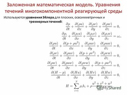 Математическая модель уравнения