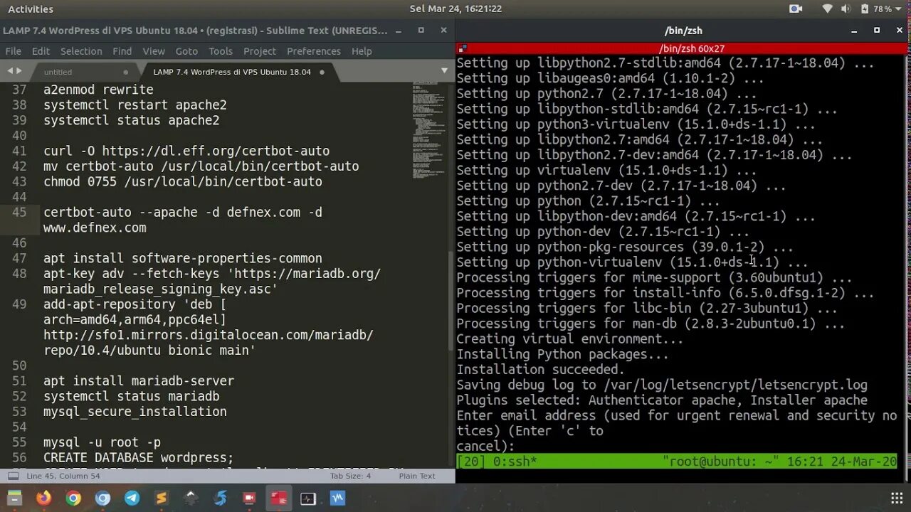 Установка wordpress на ubuntu. Wordpress установка ubuntu.