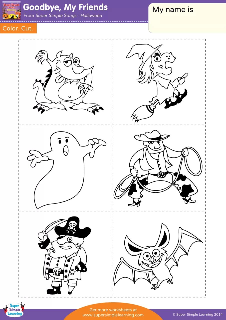 Super simple Songs Halloween. Cookie and friends Halloween раскраска. Super simple. Super simple Songs Halloween Worksheets.