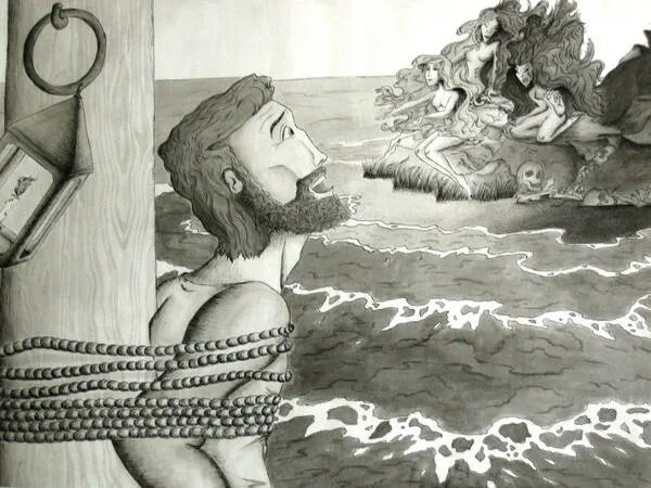 Одиссея сокращение слушать. Сирены из поэмы Одиссея. Иллюстрация к поэме Гомера Одиссея. Иллюстрация к поэме Гомера Одиссея на острове циклопов. Одиссей у циклопа иллюстрации.