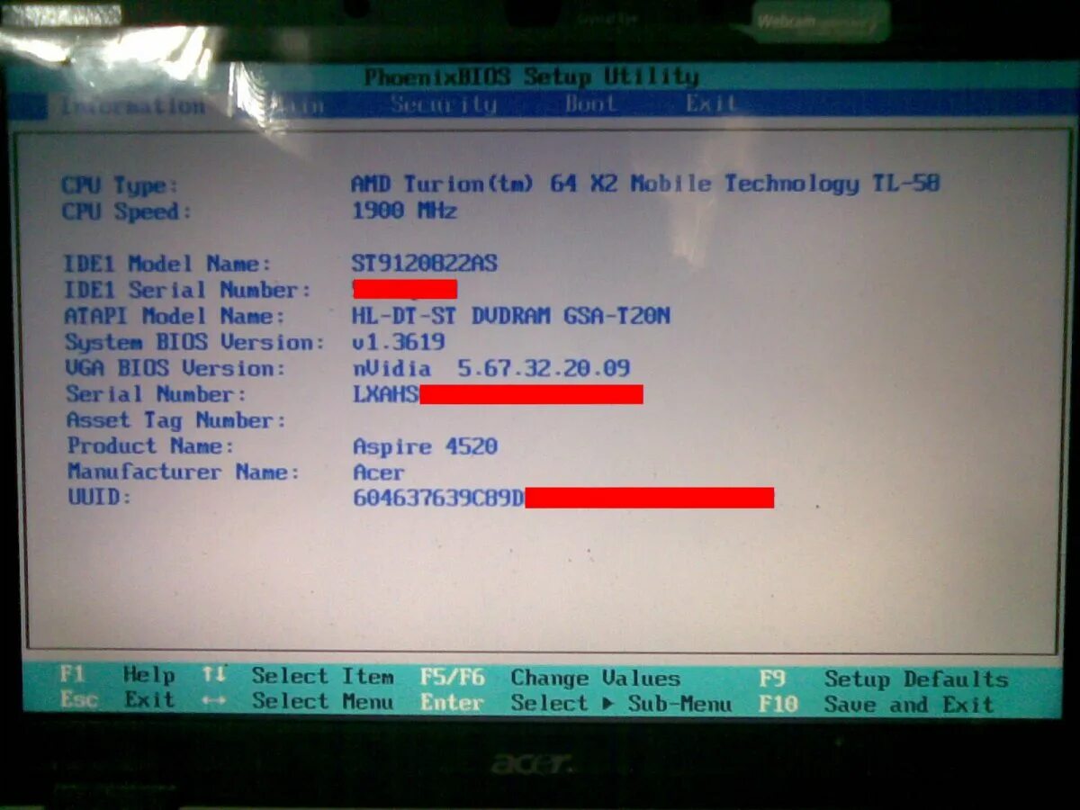 Ноутбук acer как войти в биос. BIOS Acer Aspire. Биос на ноутбуке Acer. Acer Aspire 5336 BIOS. Биос 1.07 Acer.