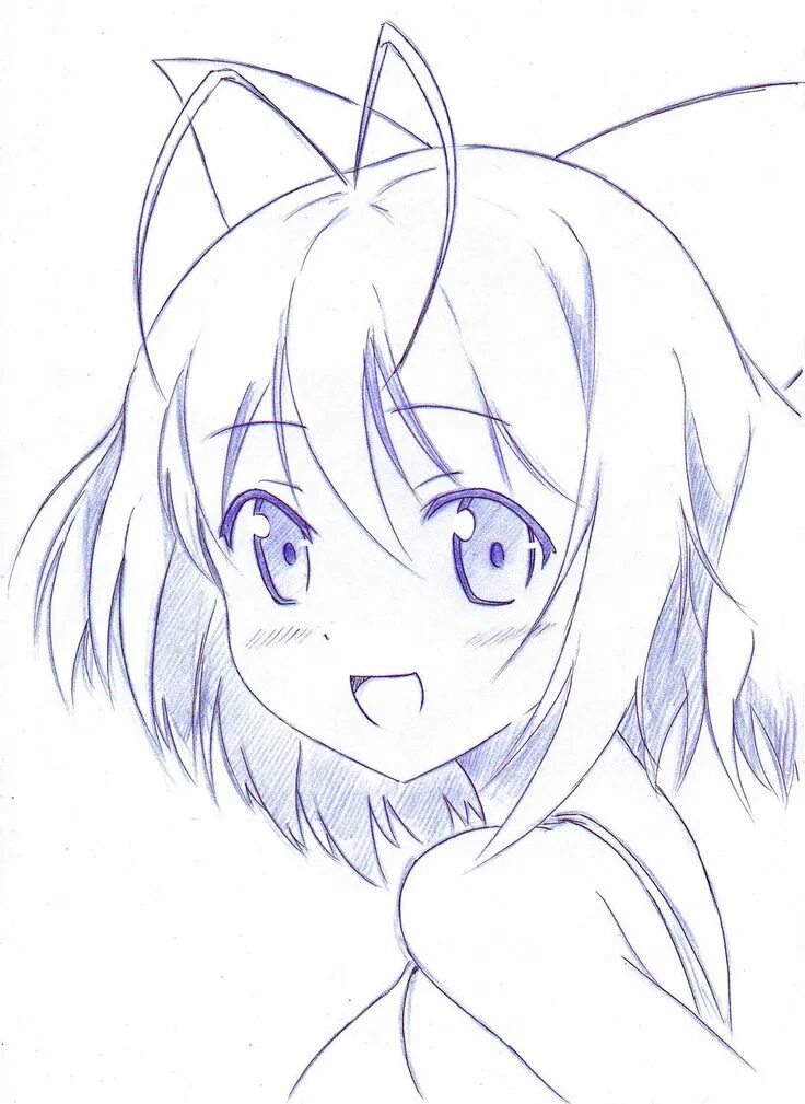 Как рисовать анимешек. Рисунки для срисовки лёгкие. Рисунки карандашом анем. Рисунки ани е карандашом. Рисунки карандашом анем.